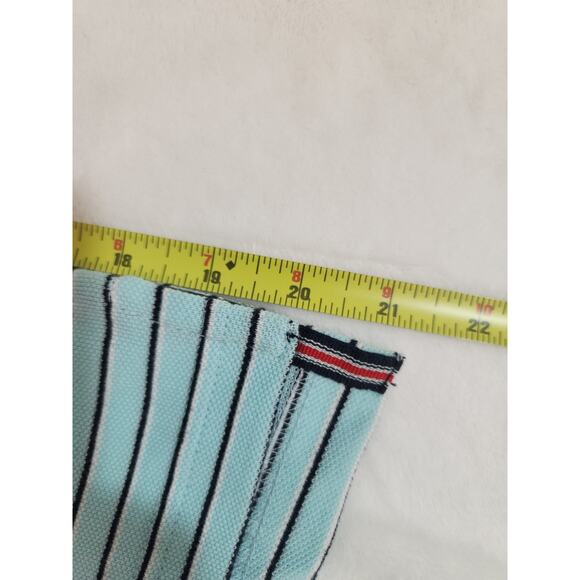 Izod NWT 100% Cotton Polo Shirt Mens 2XL Blue Striped Short Sleeve Golf Preppy - Picture 11 of 15